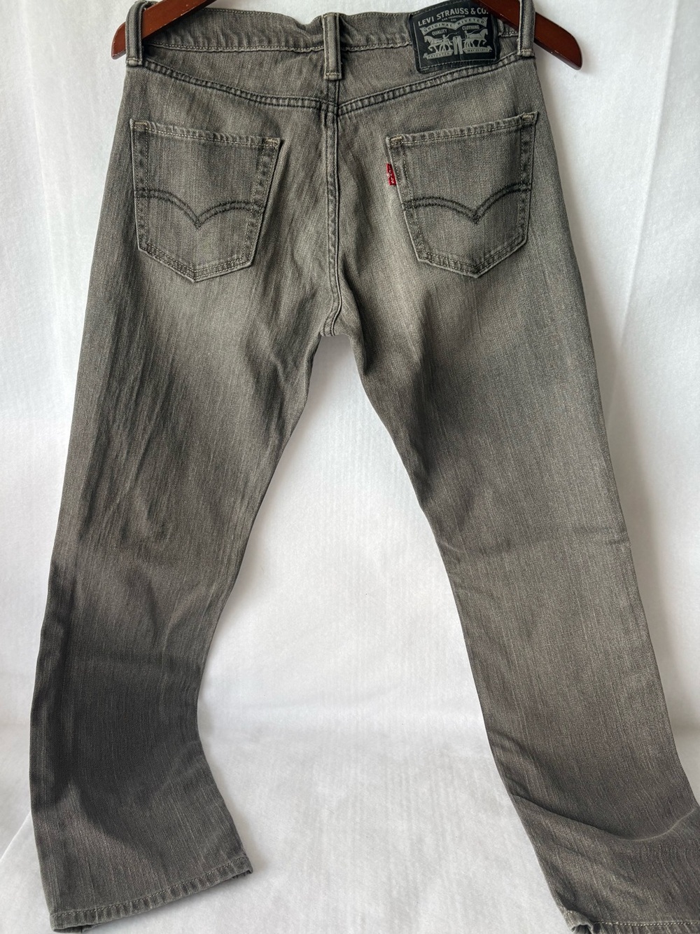 Levi's Men's 511 Slim Fit Gray Wash Straight Leg Jeans Size 30x32, Red Tab Y2K